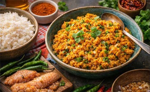 শিং মাছের ডিম ভর্তা