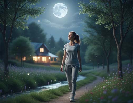 ঘুমের আগে হাঁটা