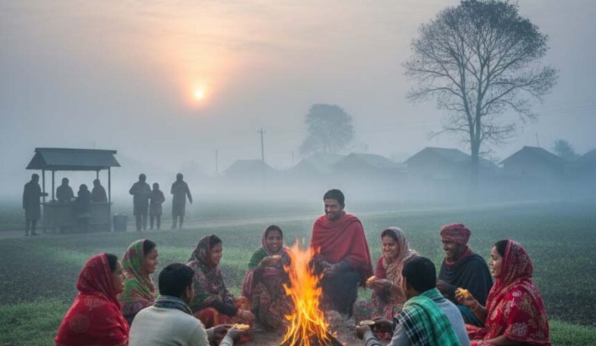 নারীরা পিঠা বানান