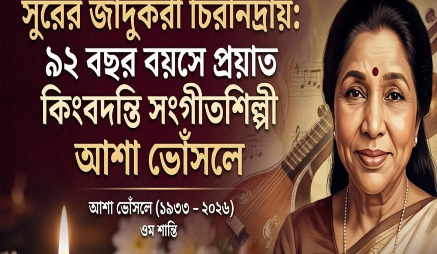 কিংবদন্তি গায়িকা আশা ভোঁসলে